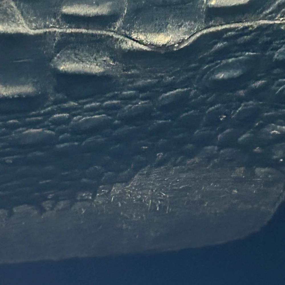 Borse in Pelle Blue Croc-Embossed Suede & Leather Bag Approx. 12” x 10” x 4” NWT - Picture 14 of 15